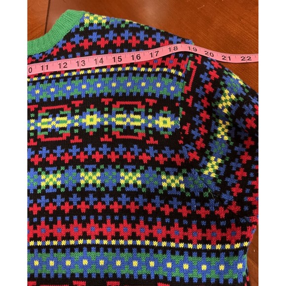 Blizzard Bay Men's Dinosaur Dino T Rex Ugly Christmas Sweater Lights Up Sz L - Picture 12 of 14